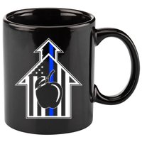 School Police Blue Thin Line 11oz C Handle Ceramic Mug