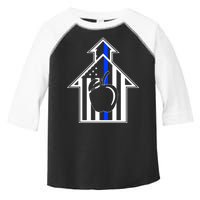 School Police Blue Thin Line Toddler Fine Jersey T-Shirt