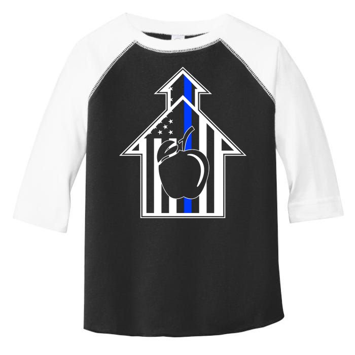 School Police Blue Thin Line Toddler Fine Jersey T-Shirt