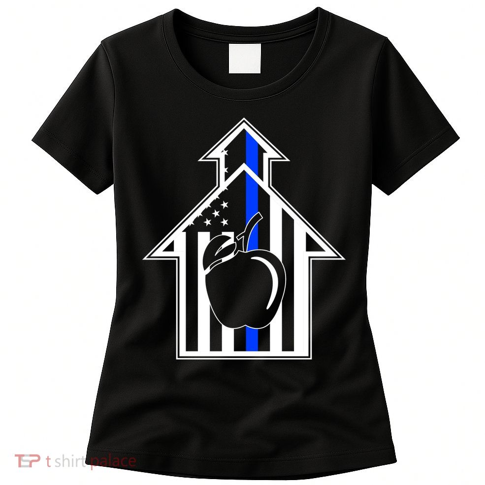 School Police Blue Thin Line Women's T-Shirt