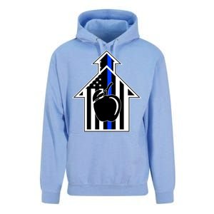 School Police Blue Thin Line Unisex Surf Hoodie