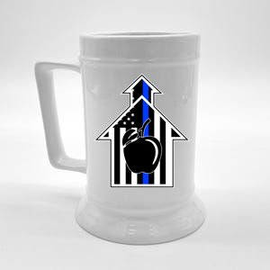 School Police Blue Thin Line Beer Stein