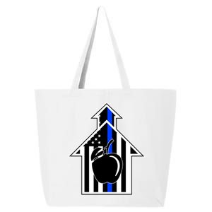 School Police Blue Thin Line 25L Jumbo Tote