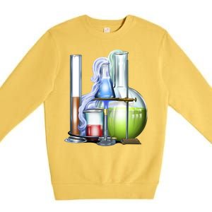 School Science Beakers Premium Crewneck Sweatshirt