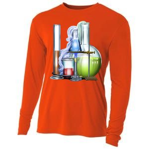 School Science Beakers Cooling Performance Long Sleeve Crew