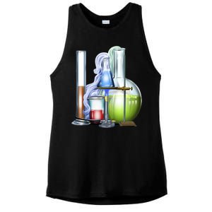 School Science Beakers Ladies PosiCharge Tri-Blend Wicking Tank