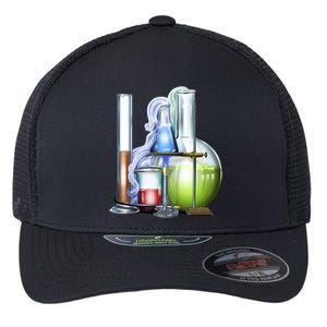 School Science Beakers Flexfit Unipanel Trucker Cap