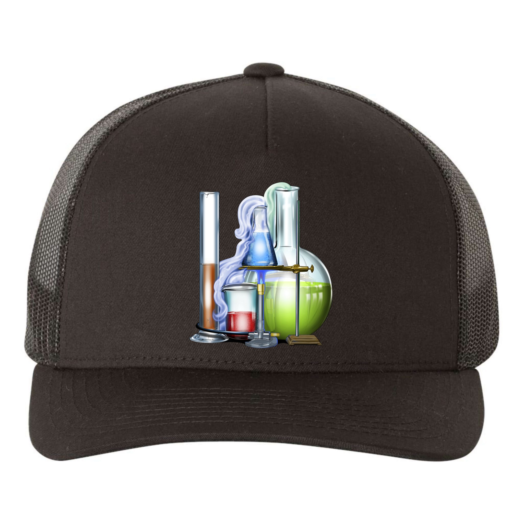 School Science Beakers Yupoong Adult 5-Panel Trucker Hat