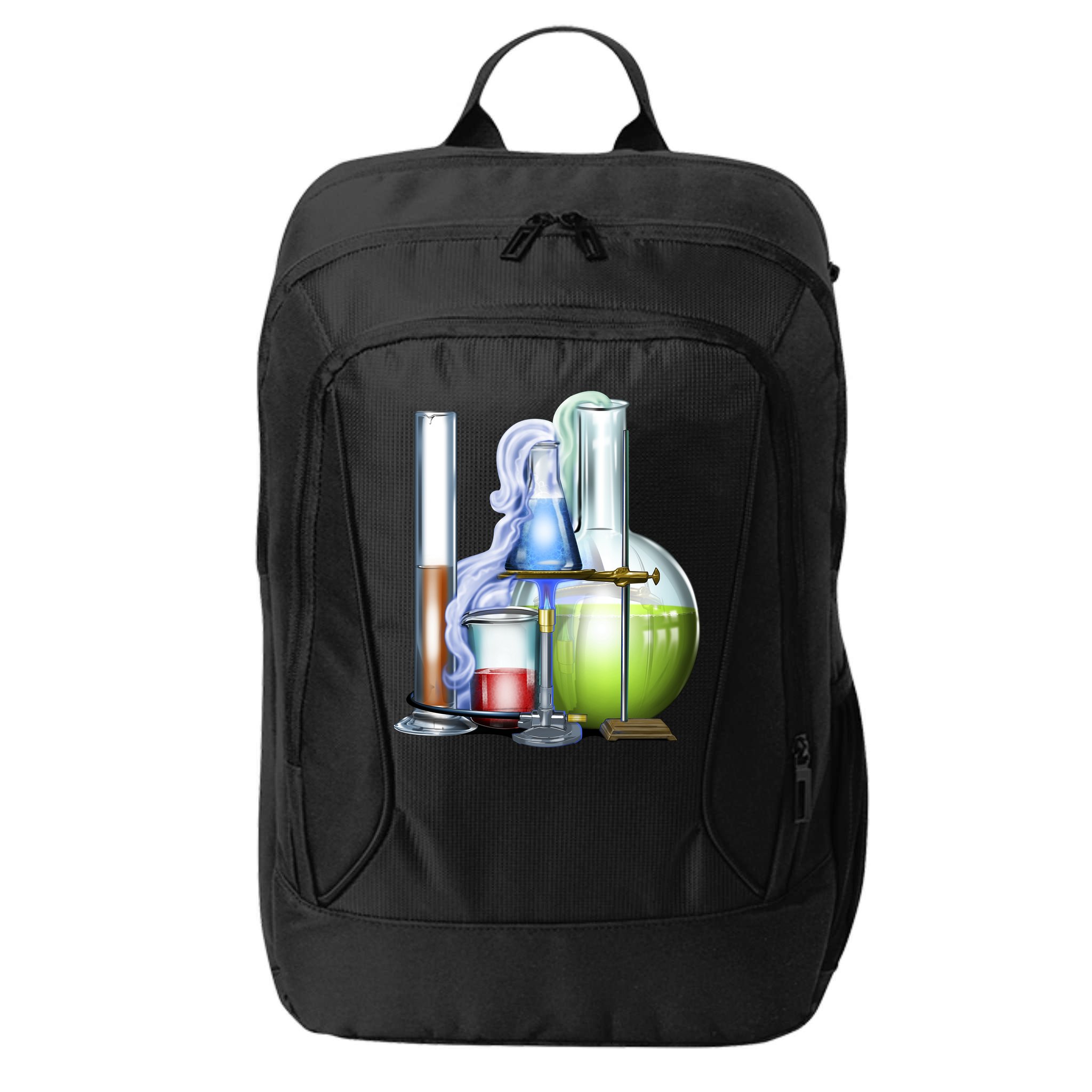 School Science Beakers City Backpack