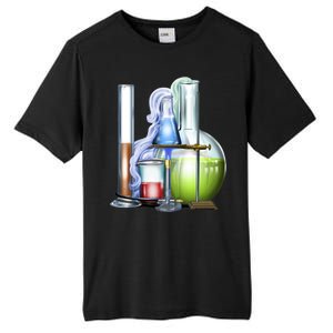 School Science Beakers Tall Fusion ChromaSoft Performance T-Shirt