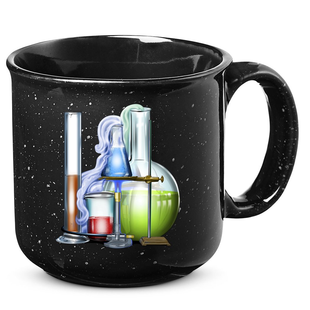 School Science Beakers 15oz Campfire Ceramic Mug