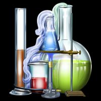 School Science Beakers Drawstring Bag