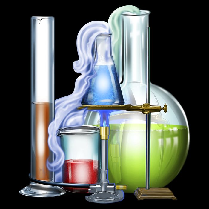 School Science Beakers Drawstring Bag