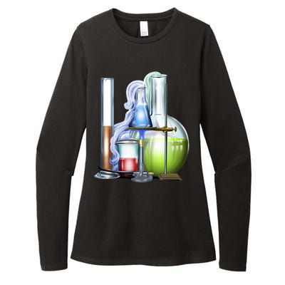 School Science Beakers Womens CVC Long Sleeve Shirt