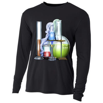 School Science Beakers Cooling Performance Long Sleeve Crew