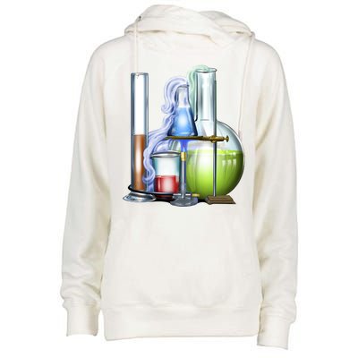 School Science Beakers Womens Funnel Neck Pullover Hood