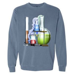 School Science Beakers Garment-Dyed Sweatshirt