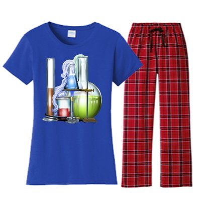 School Science Beakers Women's Flannel Pajama Set