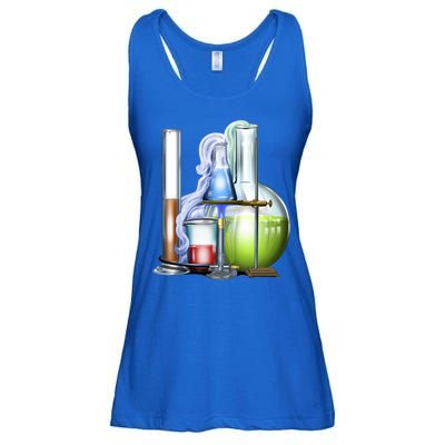 School Science Beakers Ladies Essential Flowy Tank