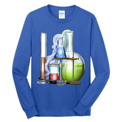 School Science Beakers Tall Long Sleeve T-Shirt