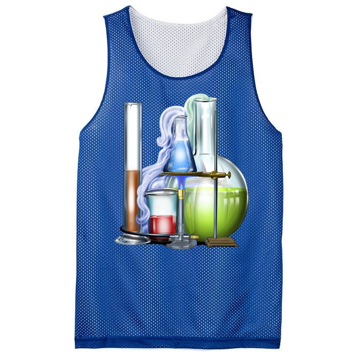 School Science Beakers Mesh Reversible Basketball Jersey Tank