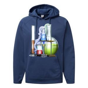 School Science Beakers Performance Fleece Hoodie