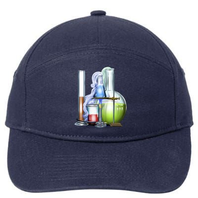 School Science Beakers 7-Panel Snapback Hat