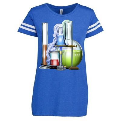 School Science Beakers Enza Ladies Jersey Football T-Shirt