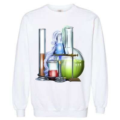 School Science Beakers Garment-Dyed Sweatshirt