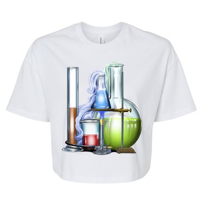 School Science Beakers Bella+Canvas Jersey Crop Tee