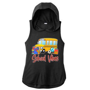 School Vibes Back to School Ladies PosiCharge Tri-Blend Wicking Draft Hoodie Tank