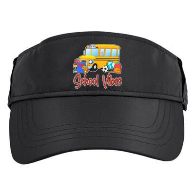 School Vibes Back to School Adult Drive Performance Visor