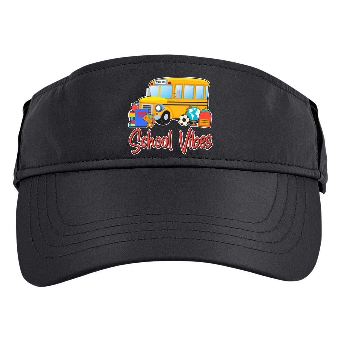 School Vibes Back to School Adult Drive Performance Visor