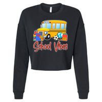 School Vibes Back to School Cropped Pullover Crew