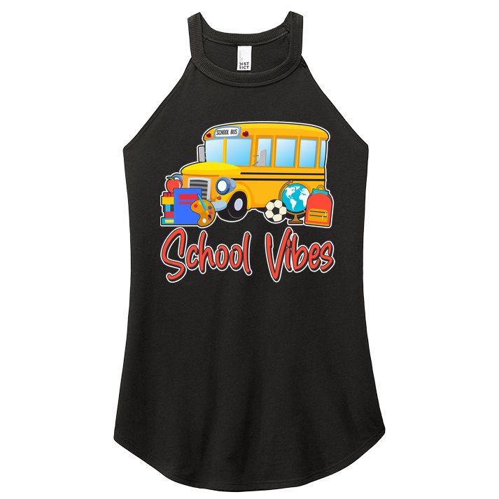 School Vibes Back to School Women's Perfect Tri Rocker Tank