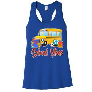 School Vibes Back to School Women's Racerback Tank