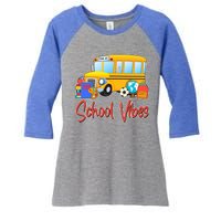 School Vibes Back to School Women's Tri-Blend 3/4-Sleeve Raglan Shirt