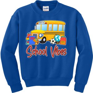 School Vibes Back to School Kids Sweatshirt