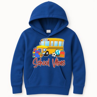 School Vibes Back to School Kids Hoodie