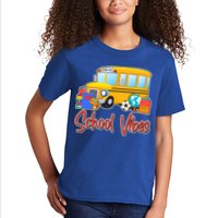 School Vibes Back to School Kids T-Shirt