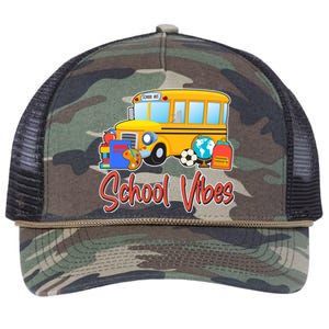 School Vibes Back to School Retro Rope Trucker Hat Cap