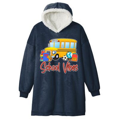 School Vibes Back to School Hooded Wearable Blanket