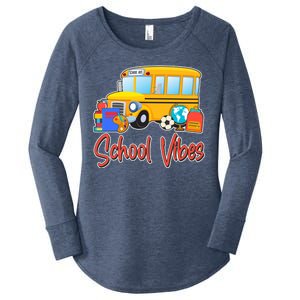 School Vibes Back to School Women's Perfect Tri Tunic Long Sleeve Shirt