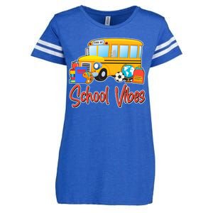 School Vibes Back to School Enza Ladies Jersey Football T-Shirt