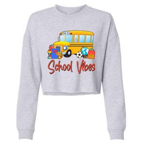 School Vibes Back to School Cropped Pullover Crew