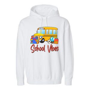 School Vibes Back to School Garment-Dyed Fleece Hoodie