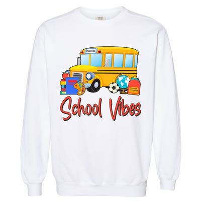 School Vibes Back to School Garment-Dyed Sweatshirt