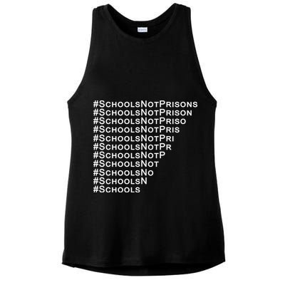 Schools Not Prisons Ladies PosiCharge Tri-Blend Wicking Tank