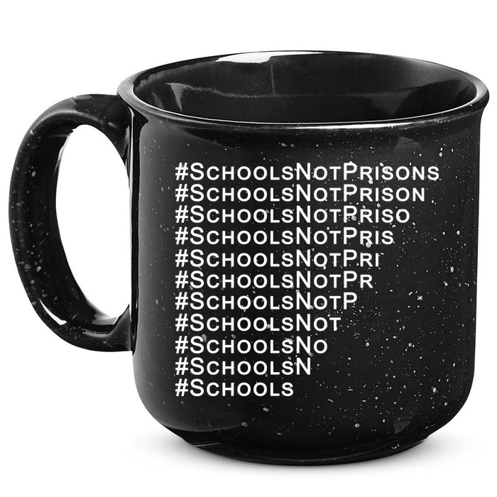 Schools Not Prisons 15oz Campfire Ceramic Mug