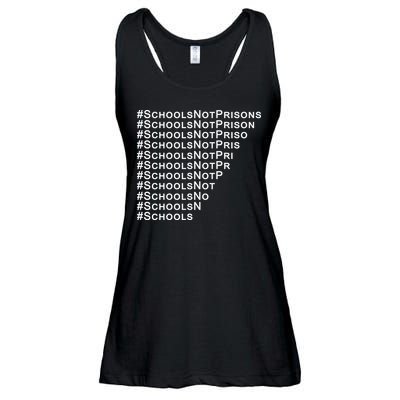 Schools Not Prisons Ladies Essential Flowy Tank